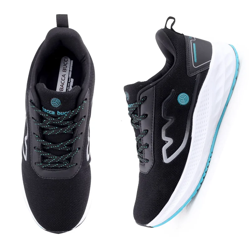 Bacca Bucci Black Essential All-Purpose Running Shoes for Men | Best Price UAE